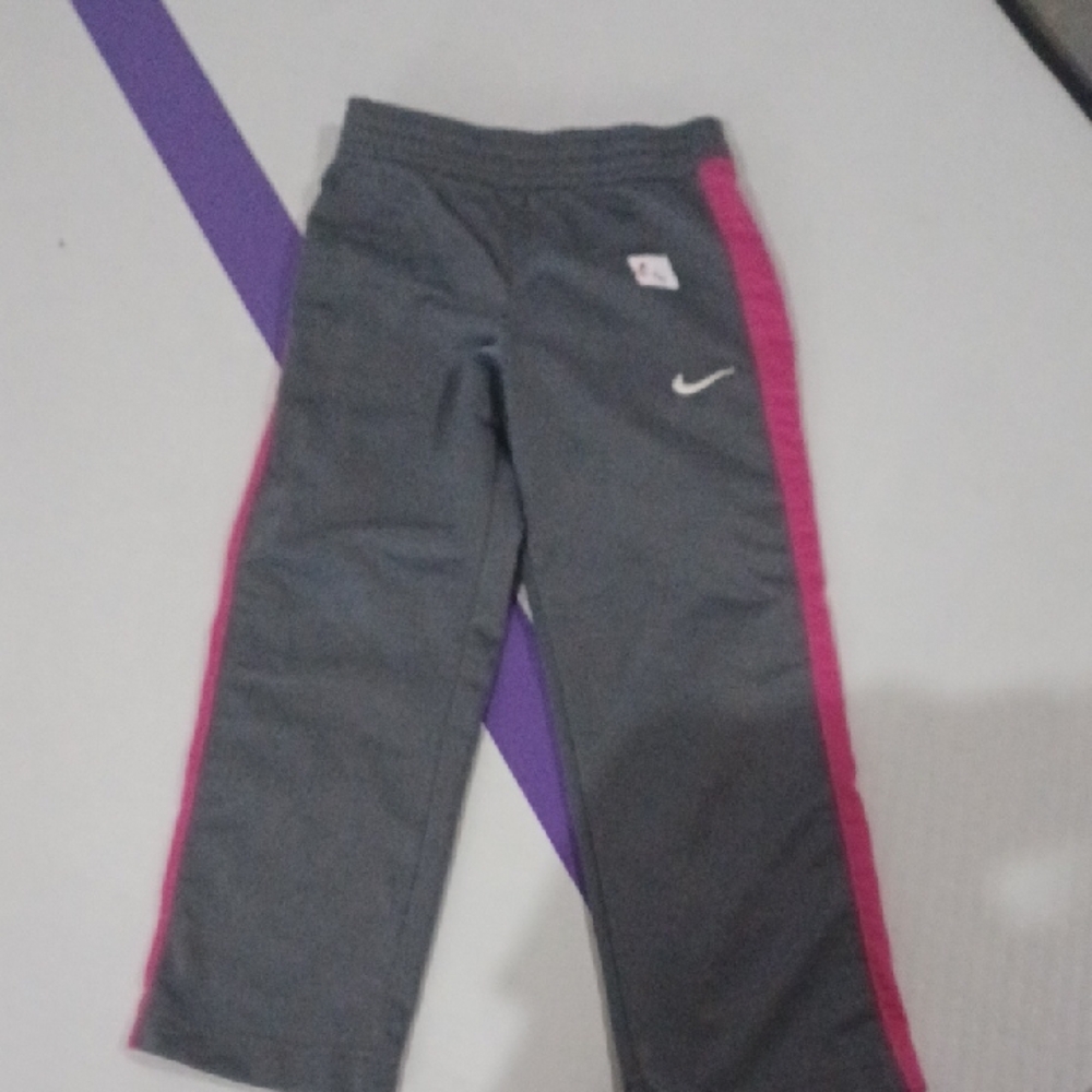 Nike Kids Charcoal and Pink Joggers